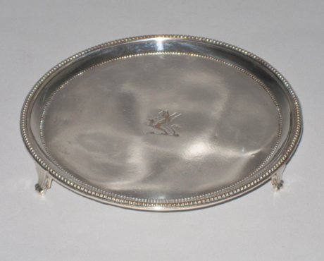 Small Late 18th Century Salver, circa 1775. - Click to enlarge and for full details.