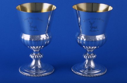 Pair of 19th Century Goblets - Click to enlarge and for full details.
