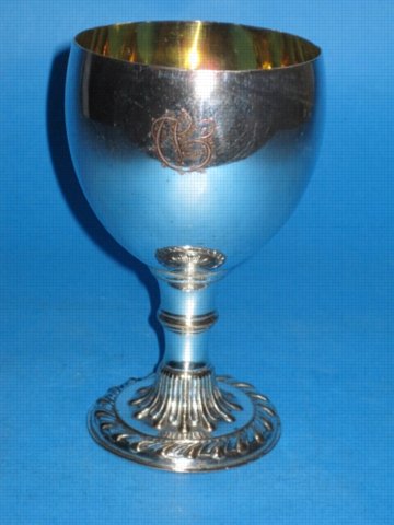 A George III Goblet, circa 1780. - Click to enlarge and for full details.