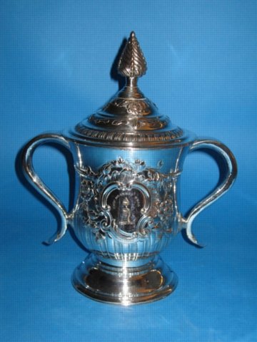 A Fine & Rare large George III Two Handled Cup & Cover, by Tudor & Co., circa 1765. - Click to enlarge and for full details.