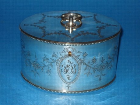 A George III Double Tea Caddy, circa 1780. - Click to enlarge and for full details.