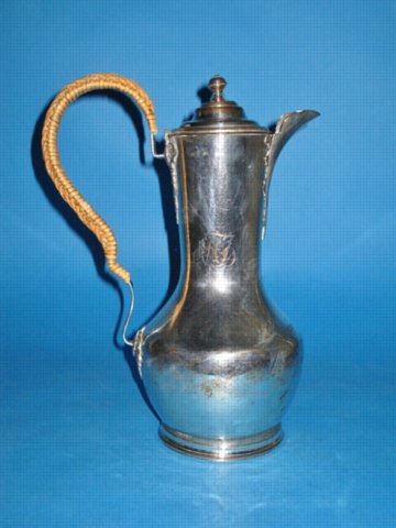 An unusually Early George III Hot Water Jug, circa 1760-1762, by Tudor & Co. - Click to enlarge and for full details.