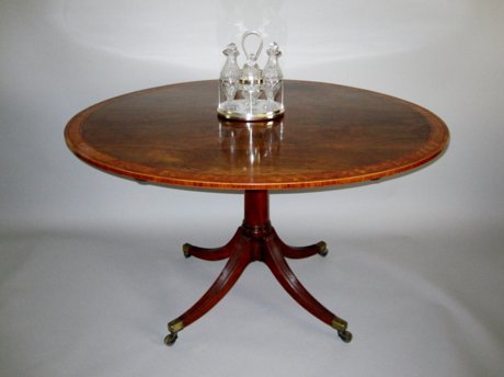 SHERATON ROSEWOOD & INLAID OVAL BREAKFAST TABLE. CIRCA 1790. - Click to enlarge and for full details.