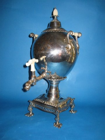George III Old Sheffield Plate Tea Urn & Cover, probably by Henry Tudor & Co., circa 1765. - Click to enlarge and for full details.