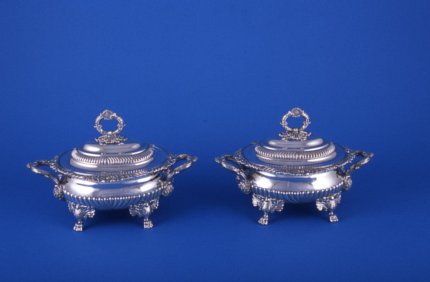 Pair of Regency Sauce Tureens - Click to enlarge and for full details.