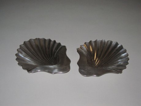 Pair George III Old Sheffield Plate Silver Butter Shells, circa 1790 - Click to enlarge and for full details.