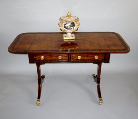 REGENCY MAHOGANY SOFA TABLE, CIRCA 1815 - Click to enlarge and for full details.