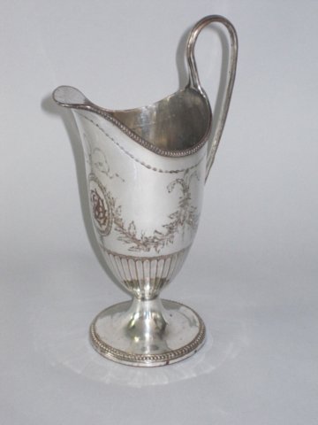 George III Old Sheffield Plate Silver Jug. Circa 1775 - Click to enlarge and for full details.