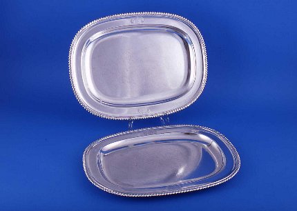 Pair of Mathew Boultom meat dishes or platters - Click to enlarge and for full details.