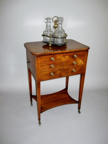 GEORGE III ROSEWOOD WORK/WRITING TABLE.CIRCA 1800 - Click to enlarge and for full details.