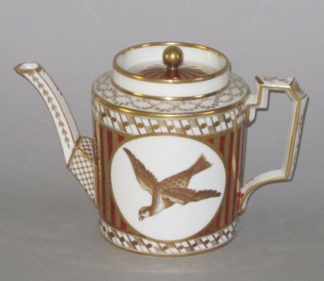 COALPORT PORCELAIN TEA POT. CIRCA 1810 - Click to enlarge and for full details.