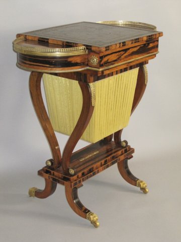 REGENCY COROMANDEL & GILT MOUNT WRITING & GAMES TABLE. CIRCA 1825 - Click to enlarge and for full details.