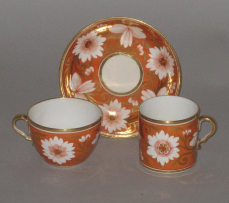 SPODE PORCELAIN TRIO, CIRCA 1810 - Click to enlarge and for full details.