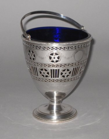 OLD SHEFFIELD PLATE SILVER CREAM PAIL, CIRCA 1775. - Click to enlarge and for full details.