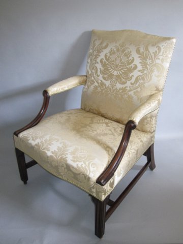 CHIPPENDALE PERIOD MAHOGANY GAINSBOROUGH CHAIR. CIRCA 1770 - Click to enlarge and for full details.