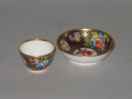 SPODE MINIATURE TEABOWL & SAUCER. CIRCA 1815 - Click to enlarge and for full details.