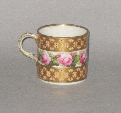 DERBY COFFEE CAN BY WILLIAM BILLINGSLEY. CIRCA 1790 - Click to enlarge and for full details.