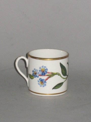 COALPORT BOTANICAL COFFEE CAN, CIRCA 1812-15 - Click to enlarge and for full details.