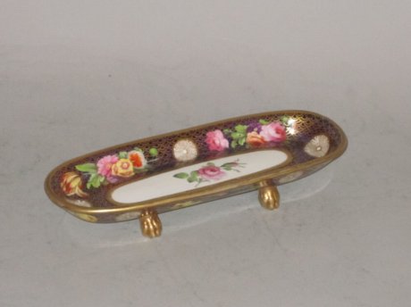 Spode porcelain pen tray. Circa1815. - Click to enlarge and for full details.