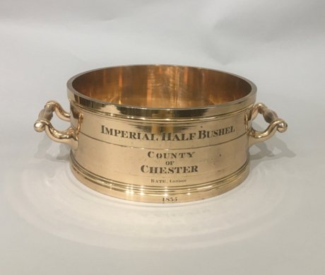 IMPERIAL HALF BUSHEL, COUNTY OF CHESTER 1835 - Click to enlarge and for full details.