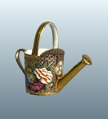​Spode Miniature Watering Can, circa 1820.  - Click to enlarge and for full details.