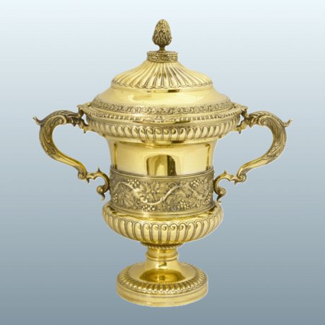 George III Silver-Gilt Two Handled Cup & Cover London 1818.  - Click to enlarge and for full details.