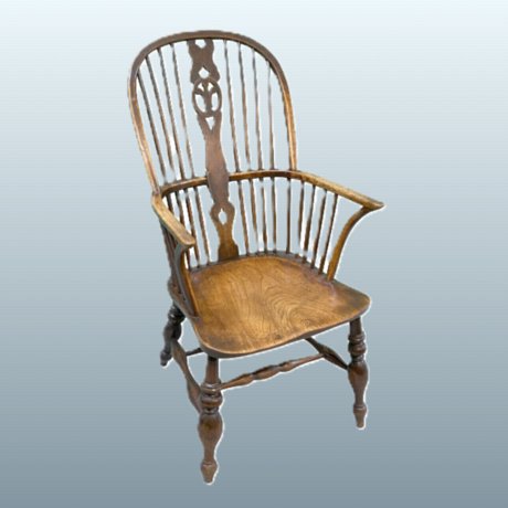 19th Century Ash & Elm Windsor Chair - Click to enlarge and for full details.