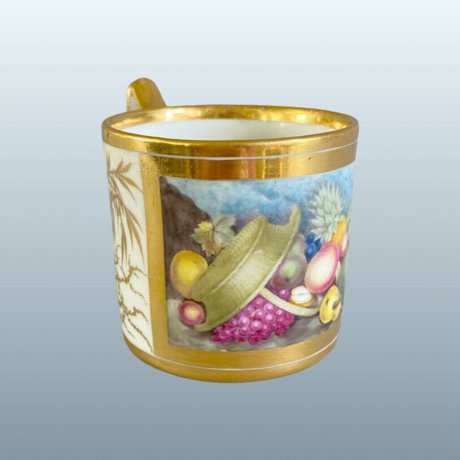 A GOOD DERBY PORCELAIN COFFEE CAN, CIRCA 1800 - Click to enlarge and for full details.