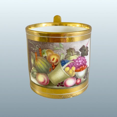 A GOOD DERBY PORCELAIN COFFEE CAN, CIRCA 1800 - Click to enlarge and for full details.