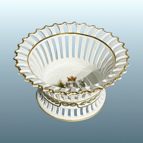 ​A Large and Rare Spode Dessert Basket from the Prince Regent Service - Click to enlarge and for full details.