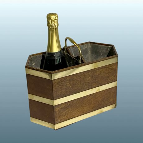 ​A Rare George III Mahogany Double Wine Cooler, circa 1780 - Click to enlarge and for full details.