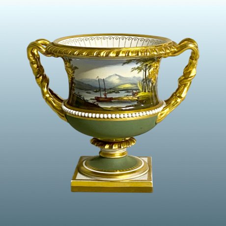 ​A Very Fine Flight, Barr & Barr Worcester Porcelain Campana Vase, circa 1815–20 - Click to enlarge and for full details.