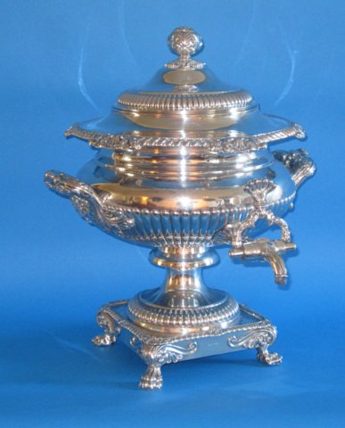 A superb Regency Period Tea Urn by Mathew Boulton - Click to enlarge and for full details.