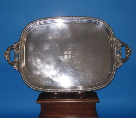 Regency Period Old Sheffield Plate Tea Tray - Click to enlarge and for full details.