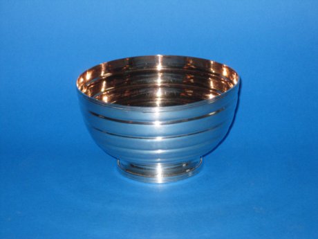 Old Sheffield Plate Bowl wit Silvergit interior - Click to enlarge and for full details.