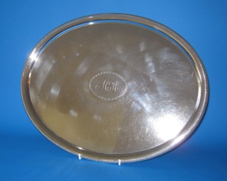 Late 18th Century Old Sheffield Silver Salver - Click to enlarge and for full details.