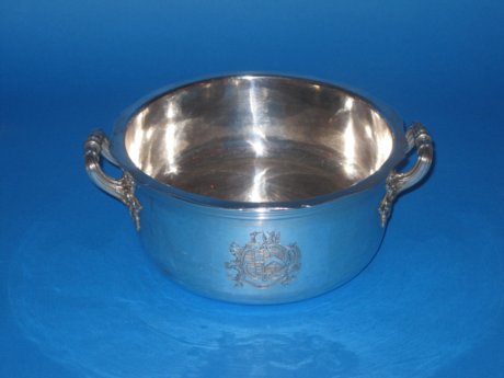 Old Sheffield Plate silver soufle Dish, circa 1815 - Click to enlarge and for full details.