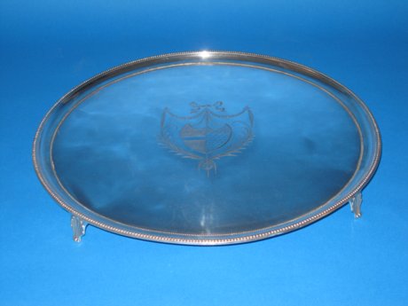 Late 18th Century Salver, circa 1785 - Click to enlarge and for full details.