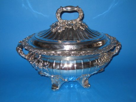 Superb Regency Soup Tureen & cover, circa 1825 - Click to enlarge and for full details.