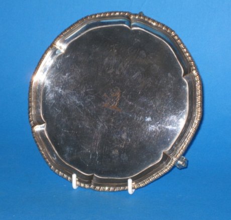Small 18th Century Salver, circa 1765. - Click to enlarge and for full details.