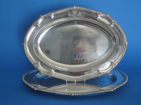 Pair of Oval serving dishes, circa 1825 - Click to enlarge and for full details.