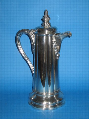 Old Sheffield Plate Silver Wine or water flagon, circa 1825 - Click to enlarge and for full details.