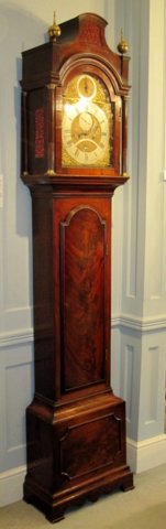 A MAHOGANY LONGCASE CLOCK, JAMES CHATER, LONDON, CIRCA 1775 - Click to enlarge and for full details.