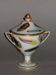 CHAMBERLAINS WORCESTER SUGAR URN & COVER. CIRCA 1811-20. - Click to enlarge and for full details.