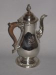 George III Old Sheffield Plate Silver Coffee Pot, by Tudor & Leader, circa 1765. - Click to enlarge and for full details.