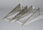 Pair George III Old Sheffield Plate Silver Dish Wedges. Circa 1800. - Click to enlarge and for full details.
