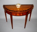 GEORGE III SATINWOOD & INLAID CARD TABLE. CIRCA 1785 - Click to enlarge and for full details.