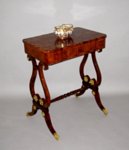 REGENCY ROSEWOOD GAMES TABLE> GEORGE IV, CIRCA 1825  - Click to enlarge and for full details.