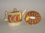 DERBY porcelain teapot and stand, circa 1795 - Click to enlarge and for full details.
