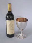 ​A GOOD 18TH CENTURY OLD SHEFFIELD PLATE GOBLET, CIRC 1770 - Click to enlarge and for full details.